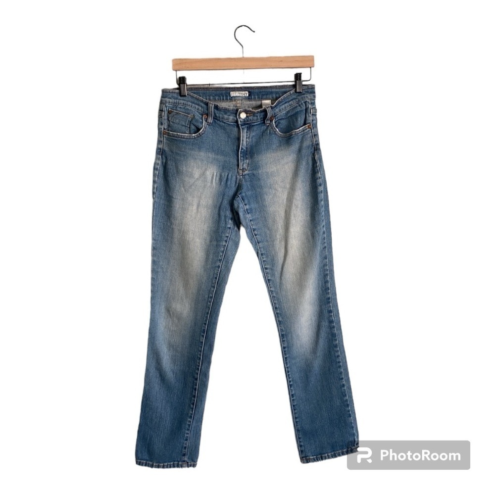 Tint | Womens Jeans mid rise straight medium wash | Size 8